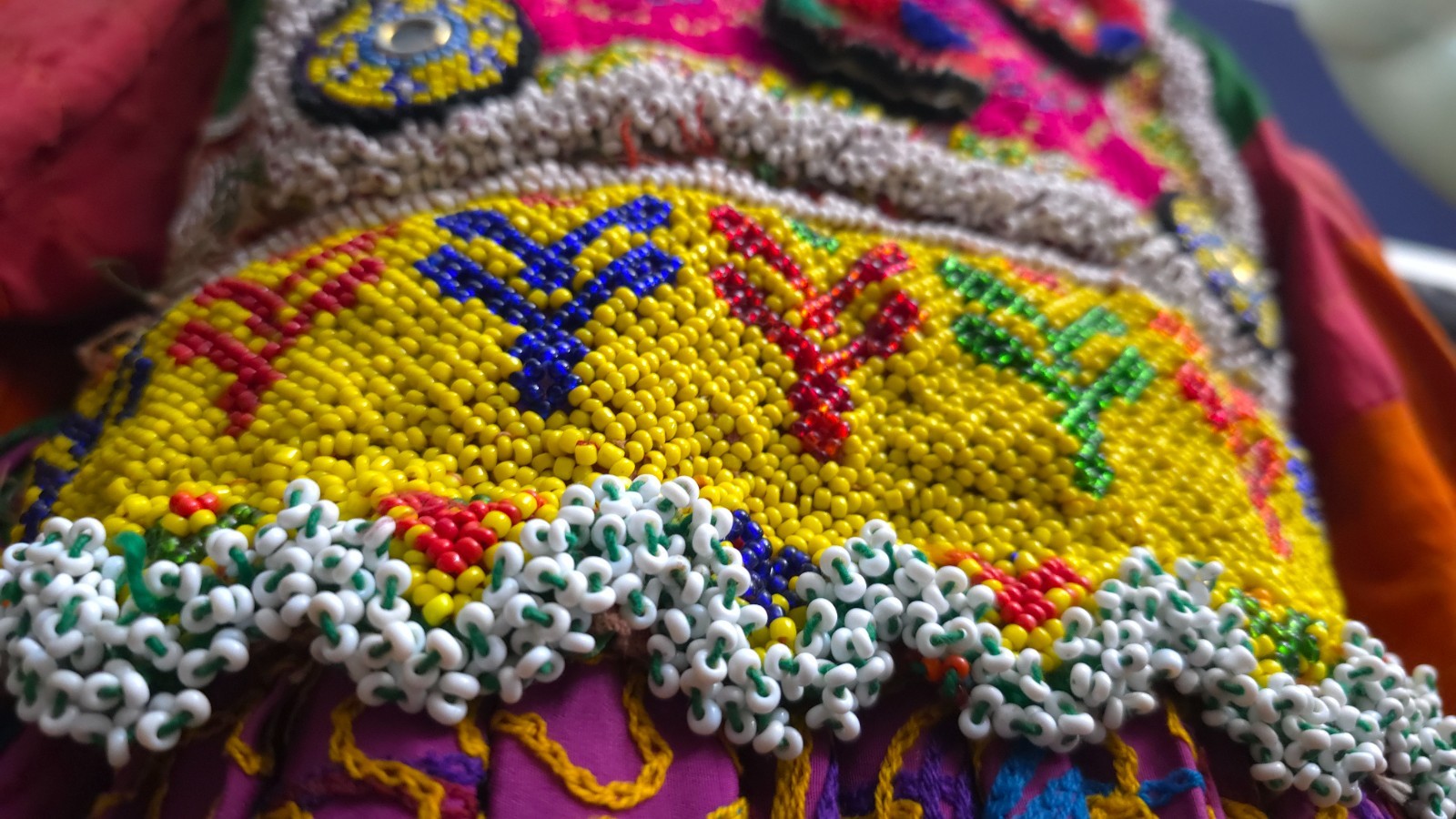 Vintage Afghan Kuchi Tribal Dress Hand Embroidered Mirror Work Boho Ethnic Nomad