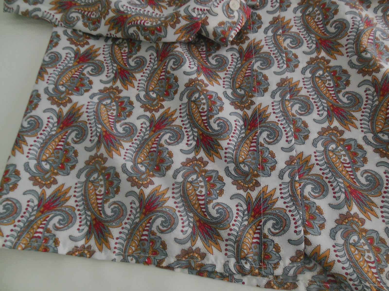 Vintage Bend Over Levi Strauss Button Up Collared Blouse Womens Paisley *READ