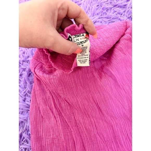 Vici dolls Flying tomato 2 piece skirt and top set pink and red size medium