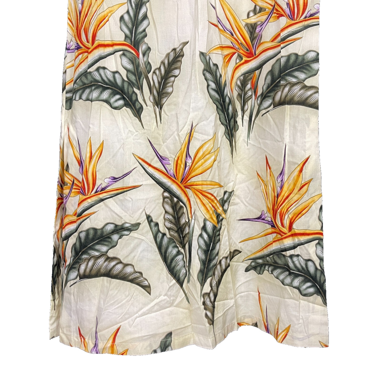 Paradise Found Women’s Vtg Hawaiian Dress Rayon size Small Birds of Paradise