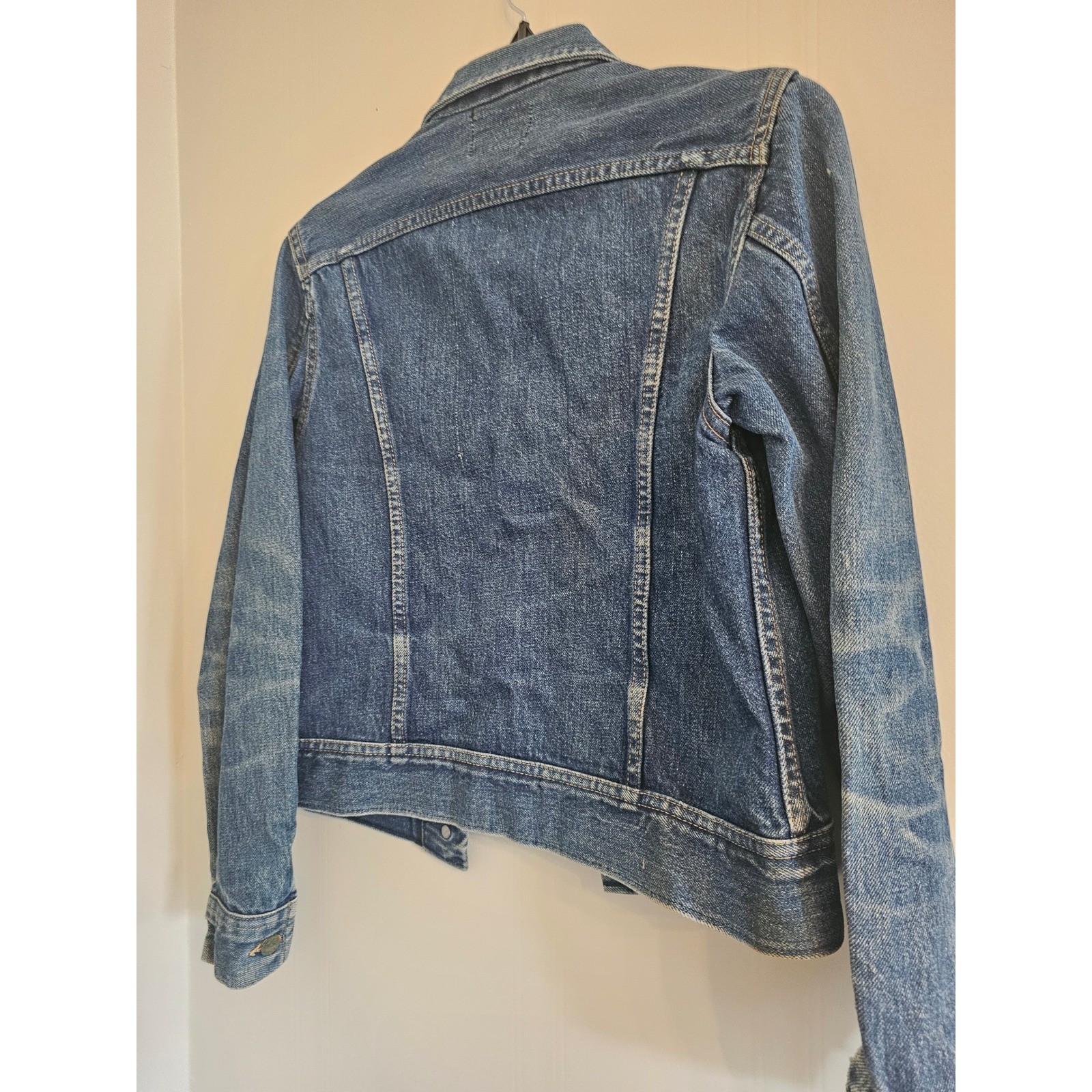 Vintage Lee Riders Denim Jacket Juniors 11/12 Blue Trucker Made in USA