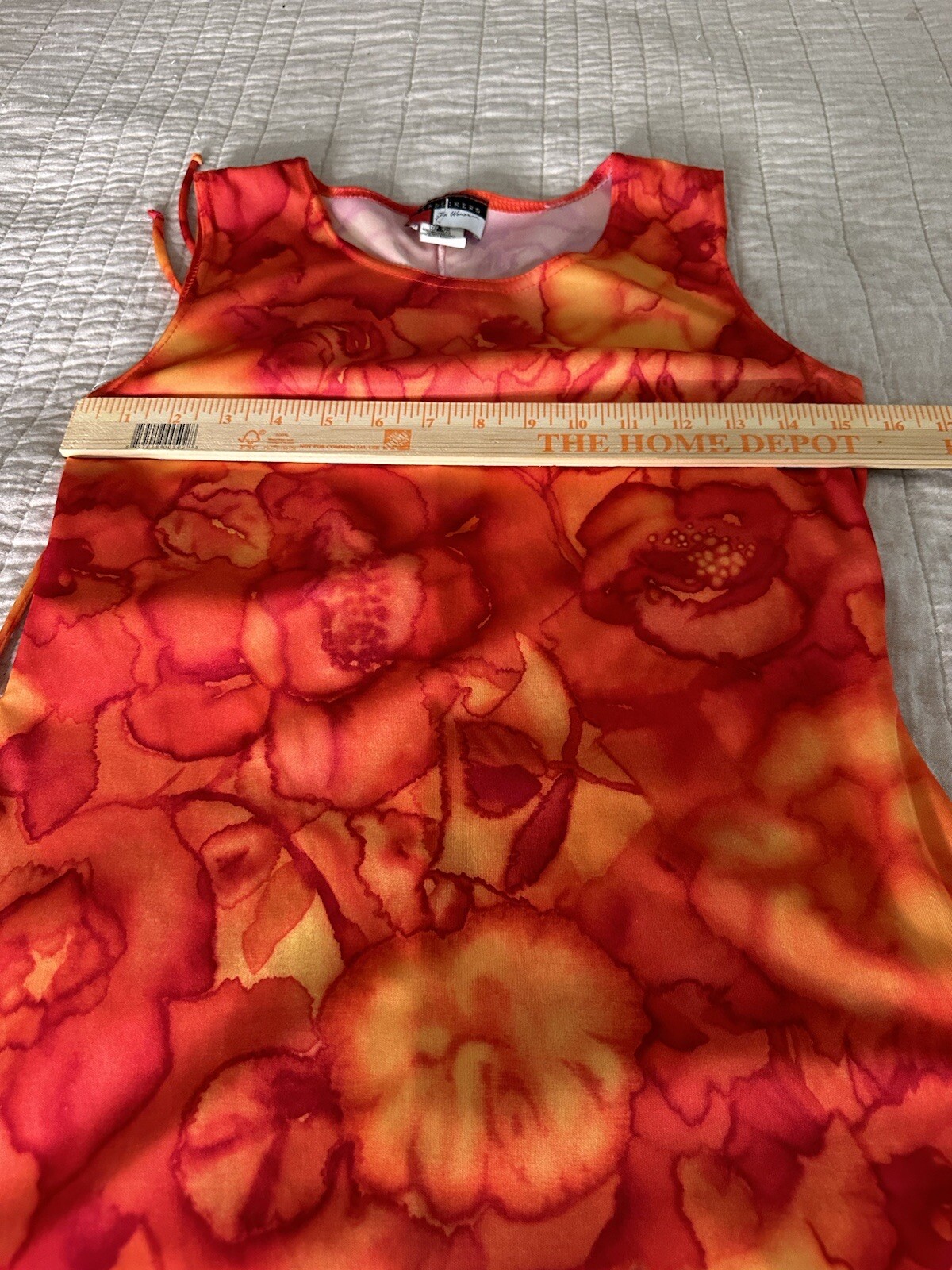 Vtg 80s Headliners For Women M Floral Hawaiian Print Dress USA Romantic Modest