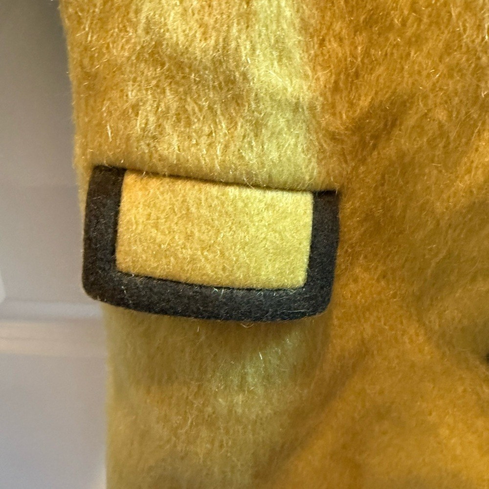 Vintage Lodenfrey 60s Austrian Yellow Loden Wool Mohair Coat Petite XXS/Kids 12