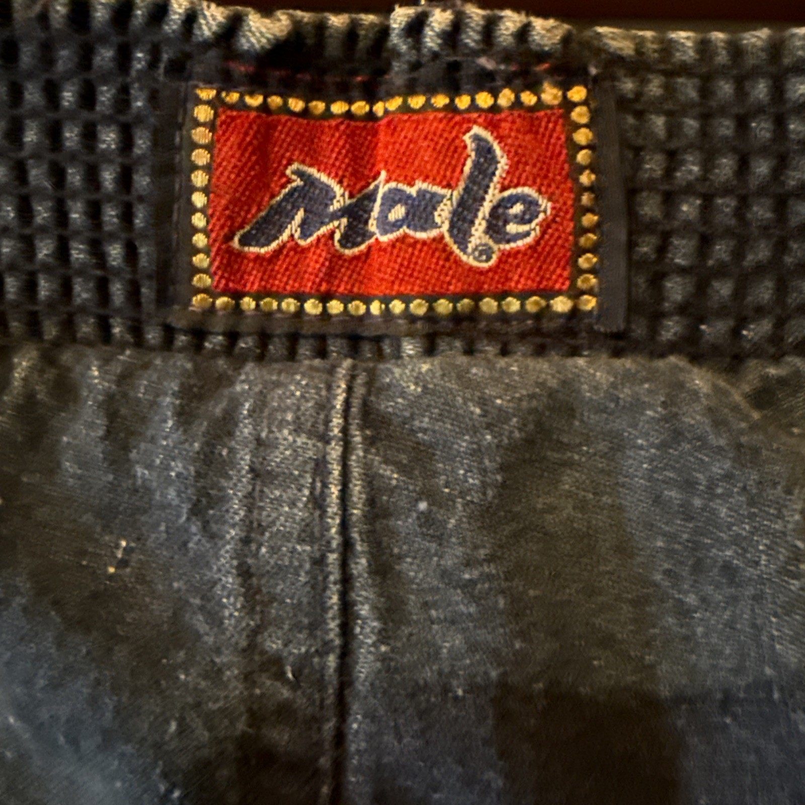 Vtg 70s MALE Flare Leg 12” Wide Bell Bottom Hip Hugger Denim Jeans Pants 29/34”