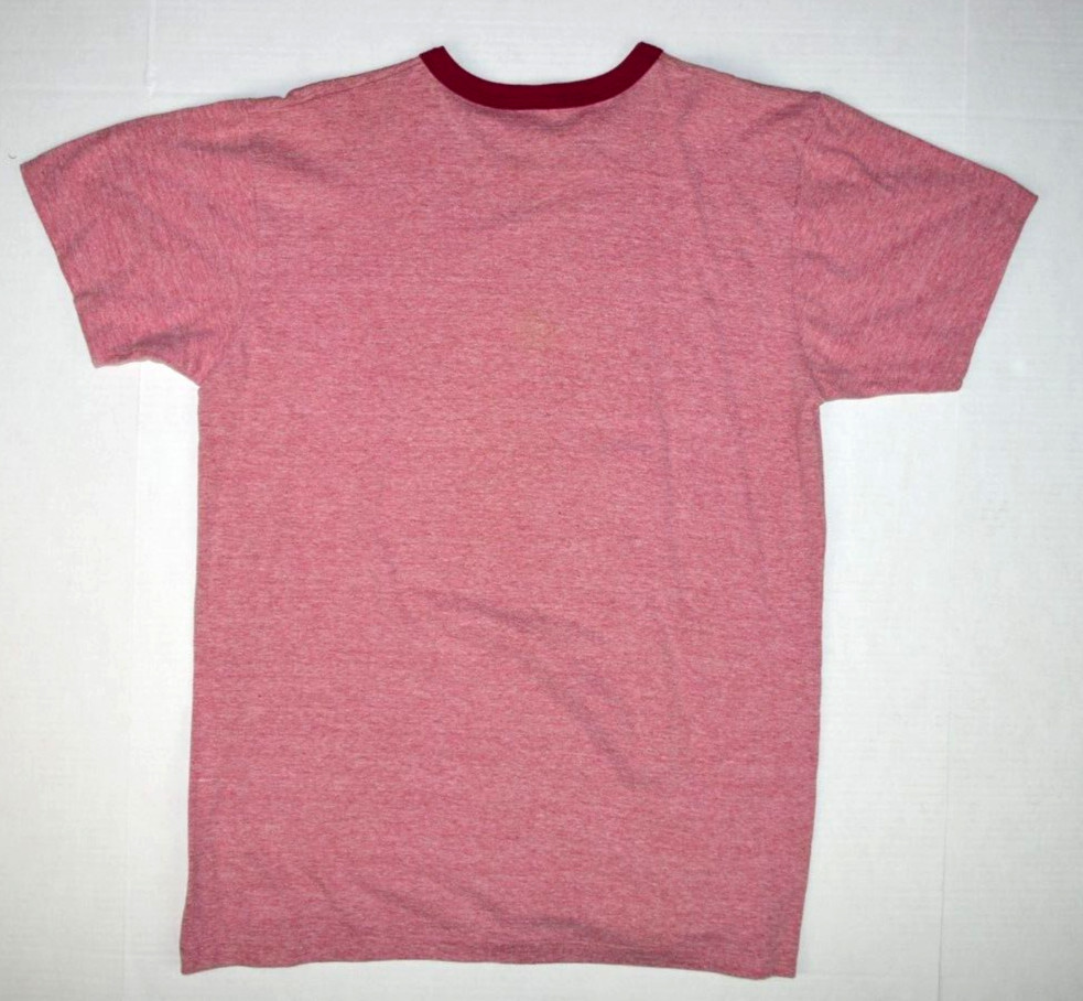 Vintage T-Shirt Single Stitch Ringer Size S 70s Linda Ronstadt Heat Transfer