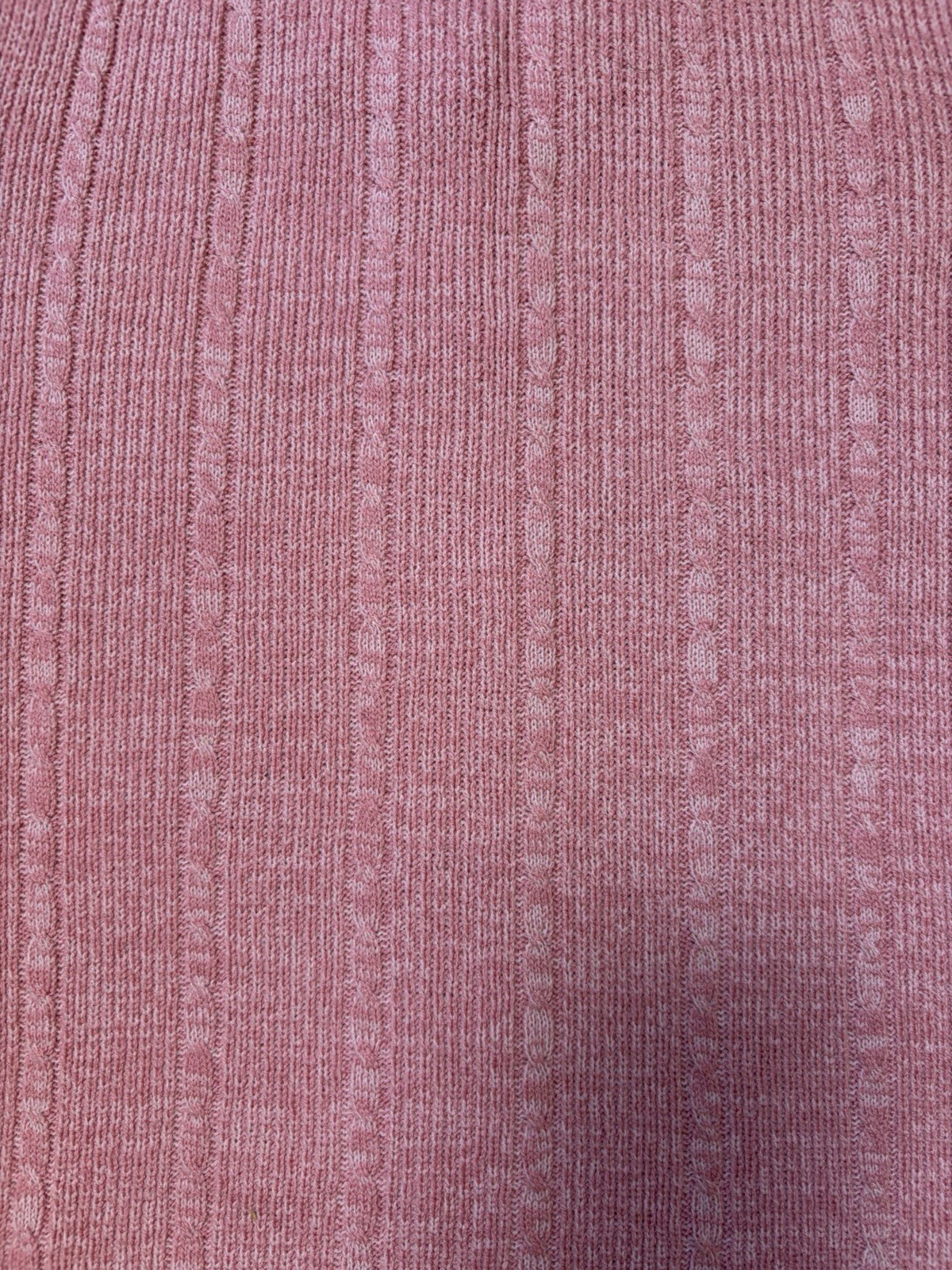 Vintage 70s Dusty Pink Sweater Vest Size S Knit Sleeveless Button Up Preppy