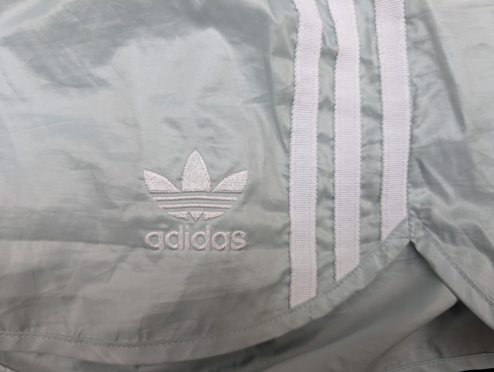 ADIDAS Glanz Shorts Womens 40 Mint Running Casual Swim Trunks Vintage Sports Retro Gym