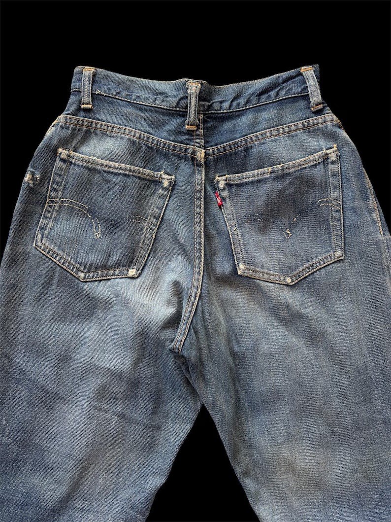 1950s Vintage Levi’s 701 jeans big E Hidden Rivets 27”
