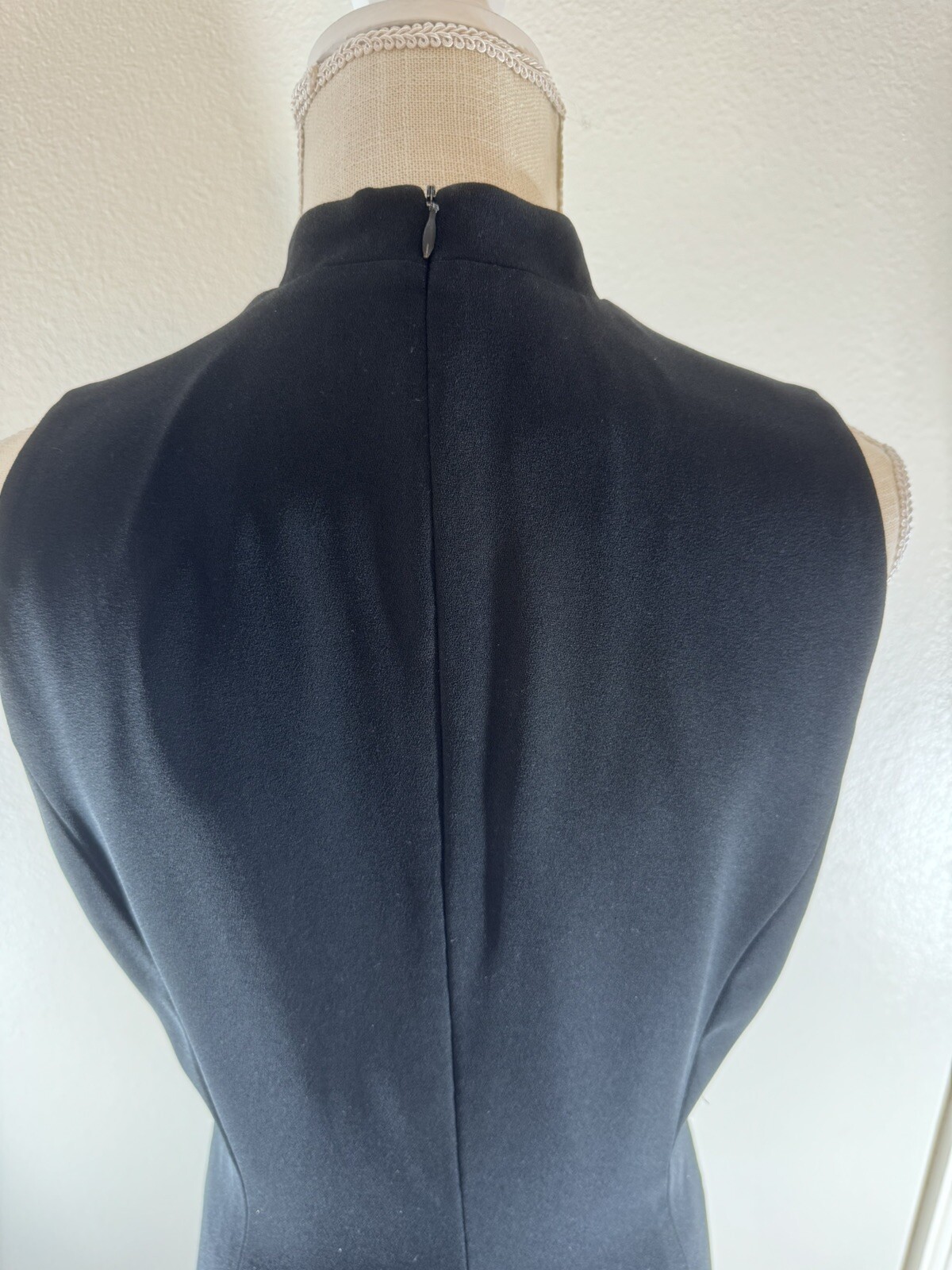 Vtg 90’s EVAN PICONE Black Maxi Cocktail Dress Size 12 with