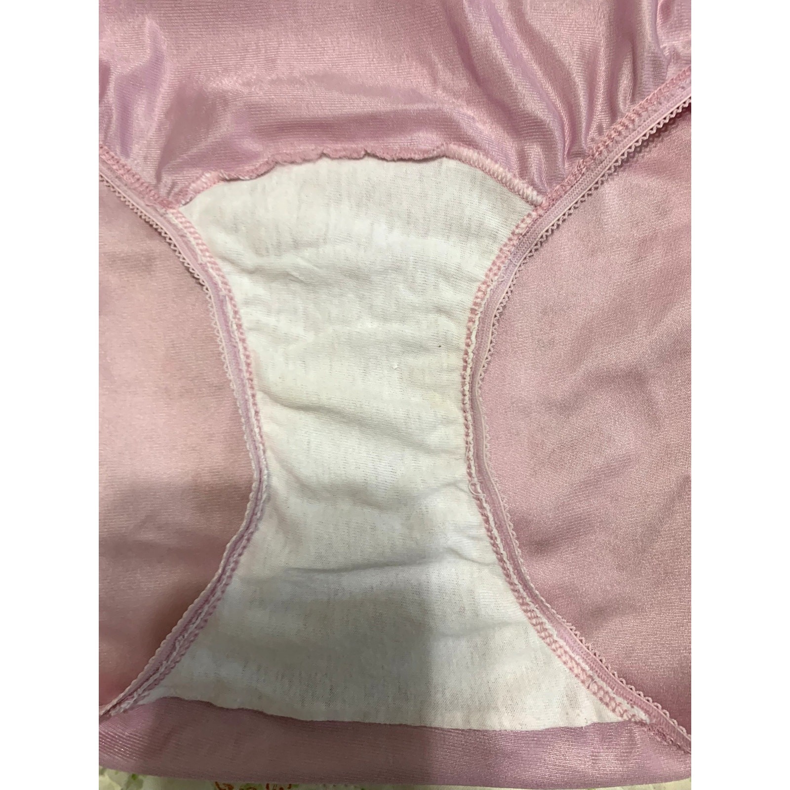 Vtg Vanity Fair Panties Pink 100% Nylon Size 7 / 44 Cotton Gusset NWOT