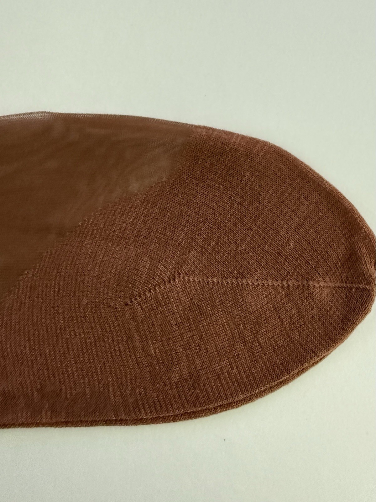 Vintage Seamed Flat Knit Service Weight Cotton Foot And Welt