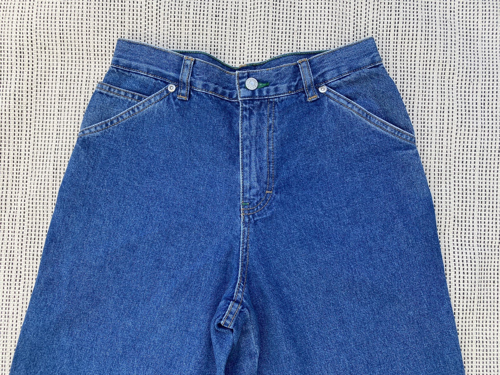vintage TOMMY HILFIGER DENIM JEANS logo script 2000s 00s Y2K JUNIOR 14 stripe