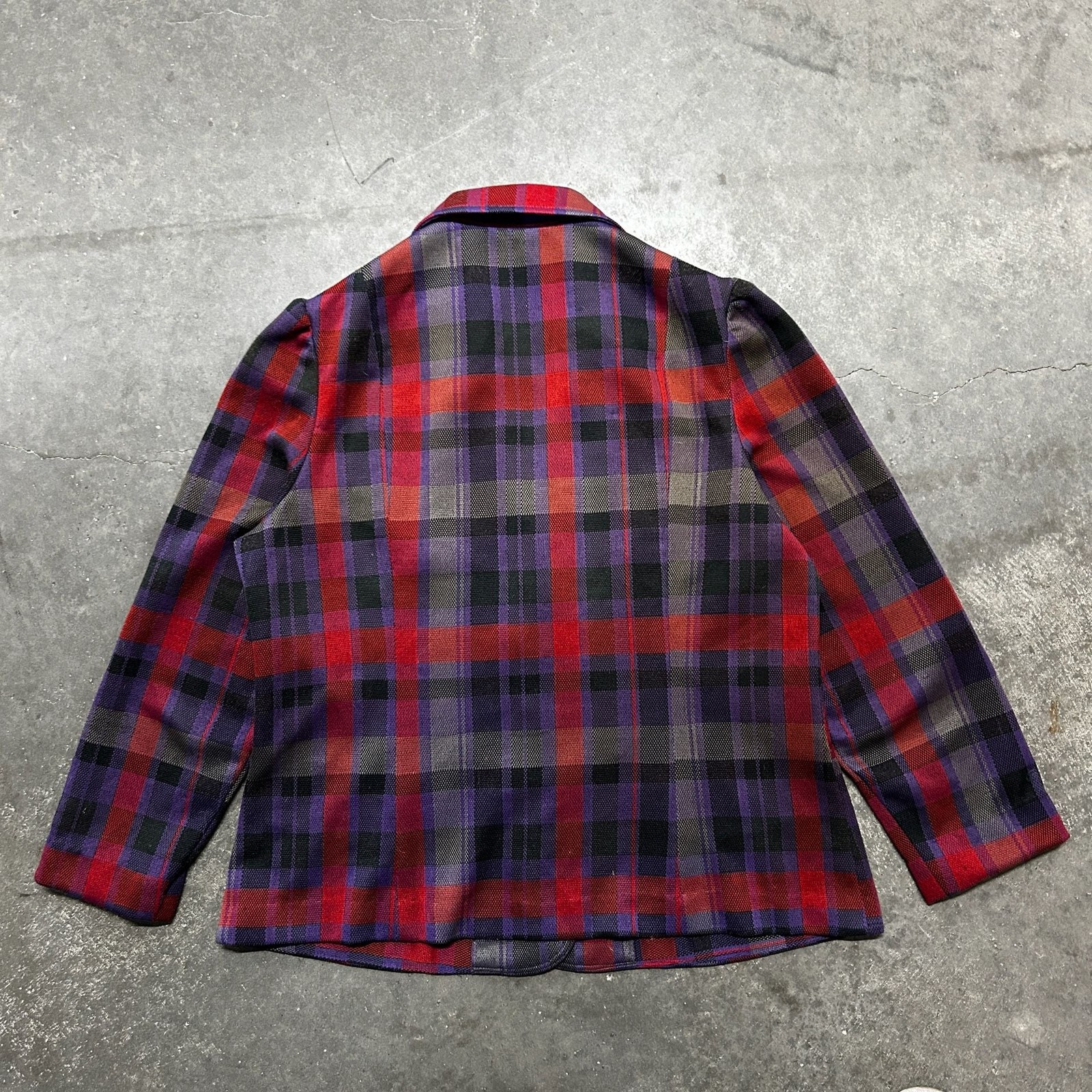 Vintage 80s Union Made Women’s Plaid Blazer and Skirt Two-Piece Set