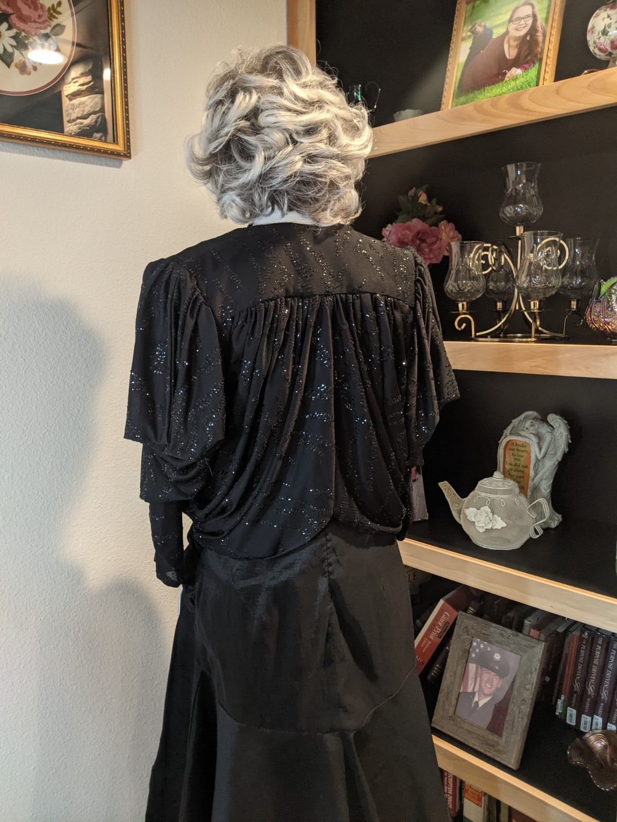 Yvonne Jacovou At Cornelius Sequined Batwing Dress Coat