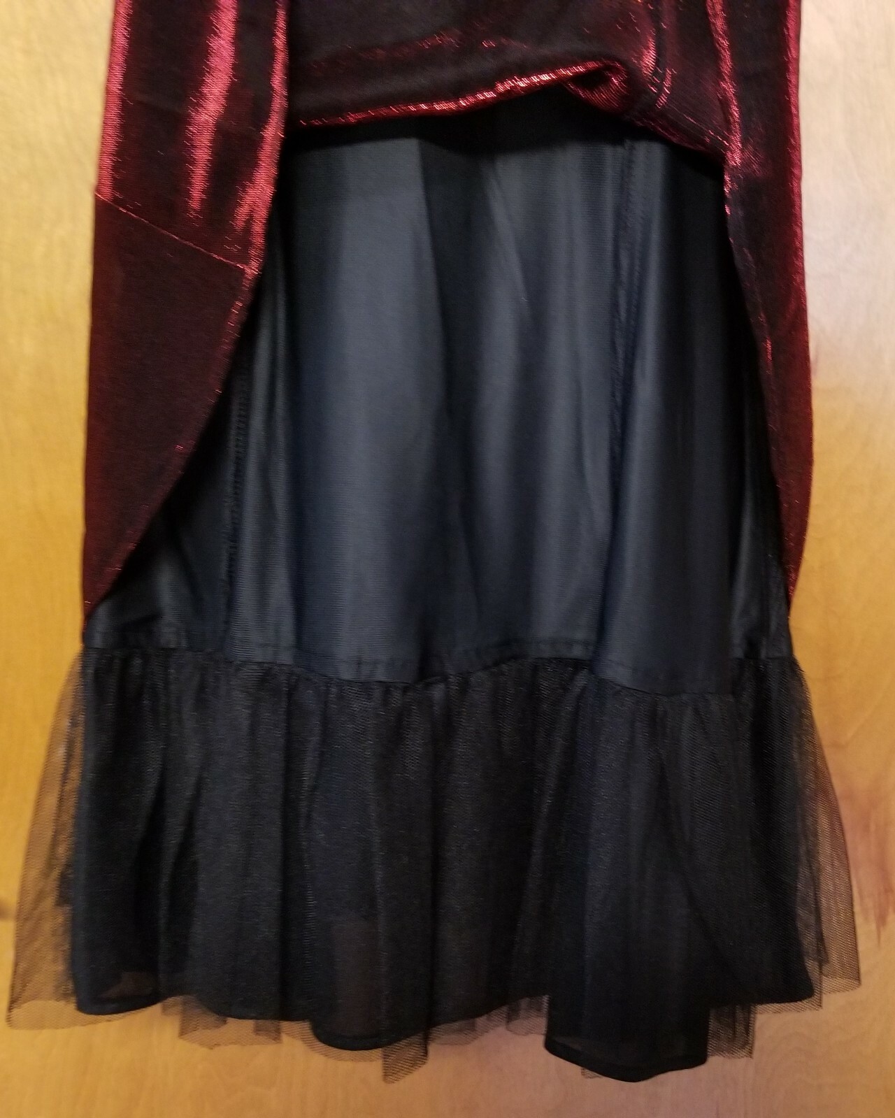 VTG All That Jazz Metallic Red Sparkle Cocktail Juniors Size 13/14 (Women’s M/L)