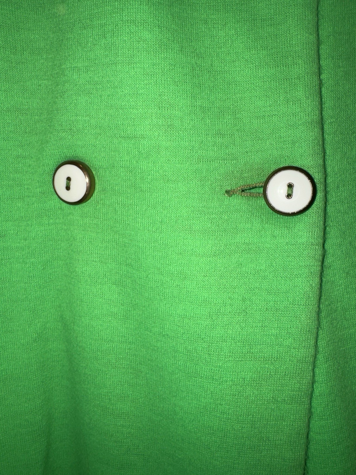 Vintage 60s R&L Green Mod Dress Matching Coat Set Womens 10 Go Go Jackie O