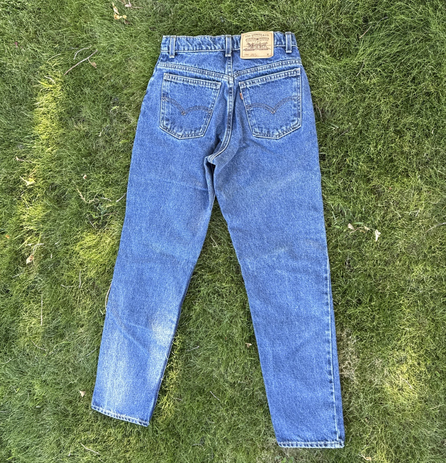 Vintage 1997 Levi’s 960 Orange Tab Loose Fit Straight Leg Jeans Size 5 JR M Blue