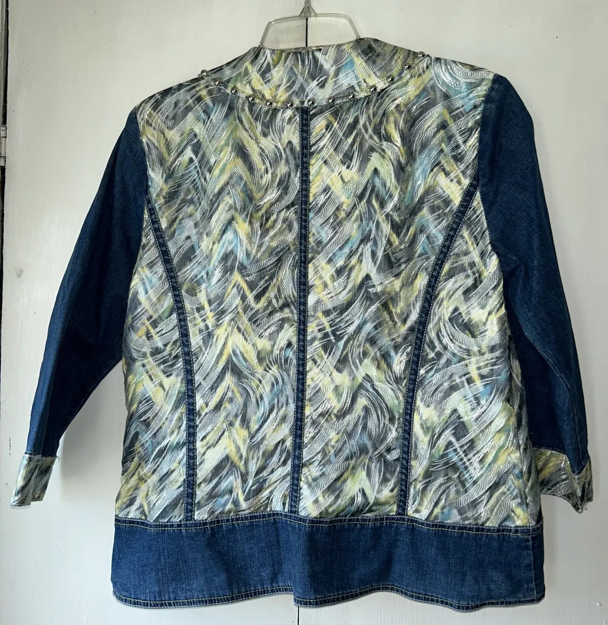 Rare SAMPLE Nancy Bolen For City Girl Women’s Vintage Denim Jacket Size M : 42”
