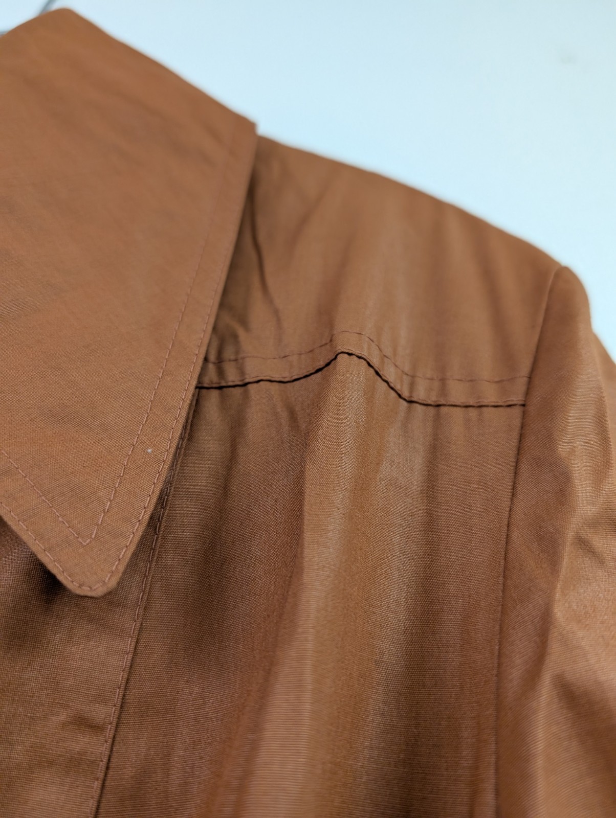 Vintage Rain-Ette Fashions Trench Coat 70s Street Style Lightweight 13 / 14