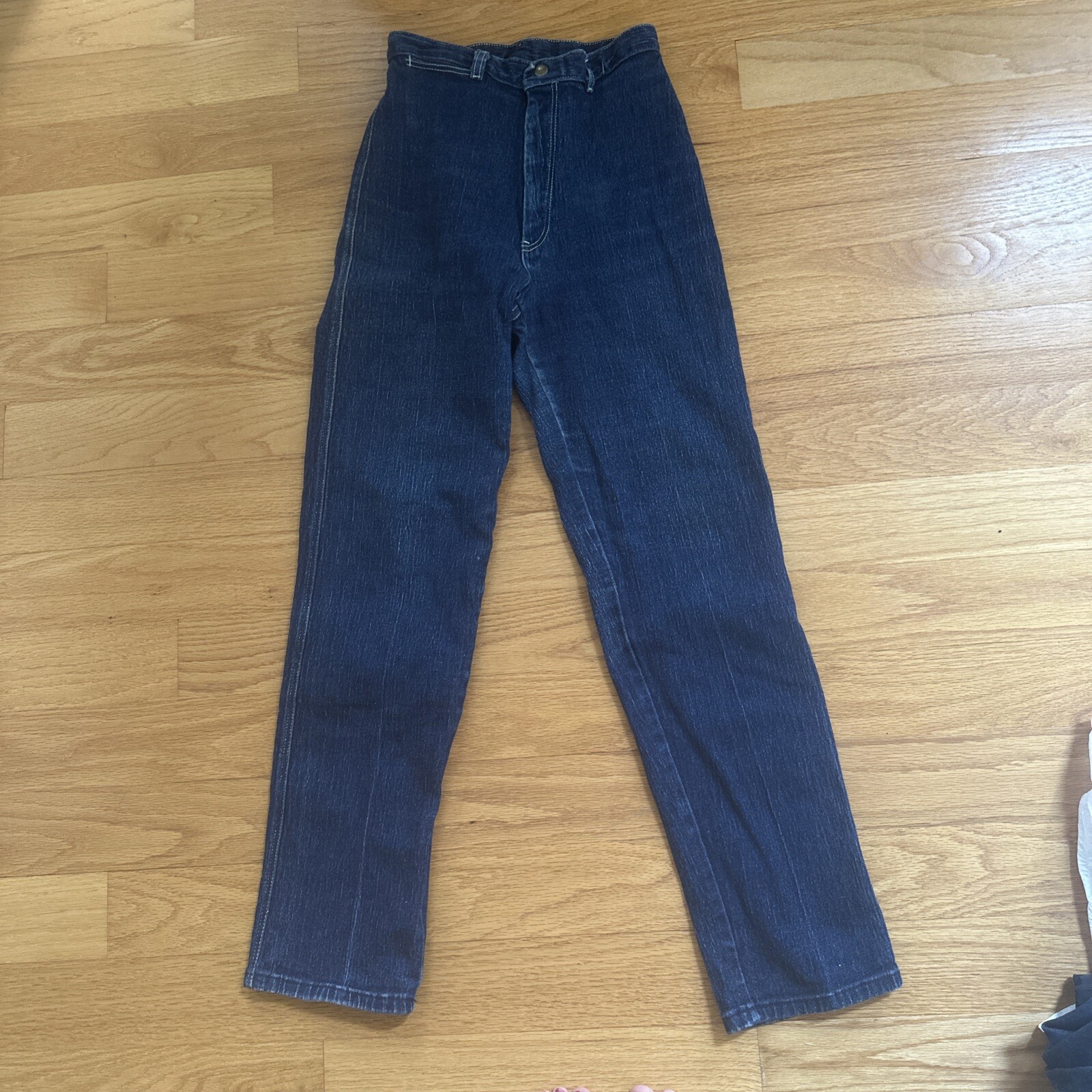 Vintage 1980’s Pizzazz Jeans Womens SM High Waist Embroidered Stretch Paris NY