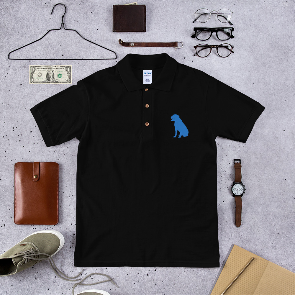 Dog Polo Tshirt,Fun Dog Pet Embroidered Polo Shirt,Size S M L XL 2XL RELAXED FIT