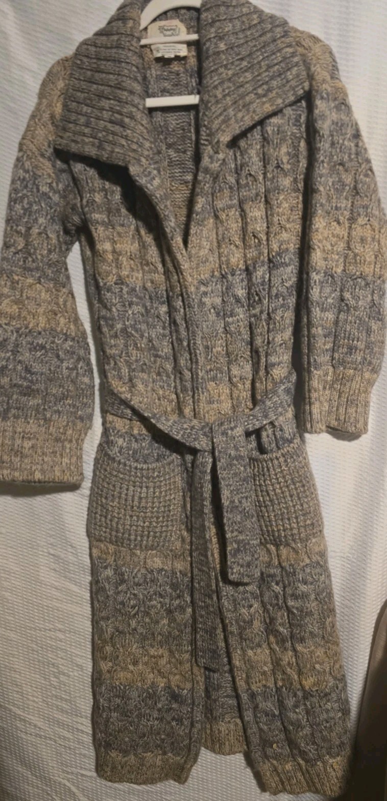 Vtg PorterHouse Regina Porter Long Sweater Wool Womens M HEAVY WARM Thick Chunky
