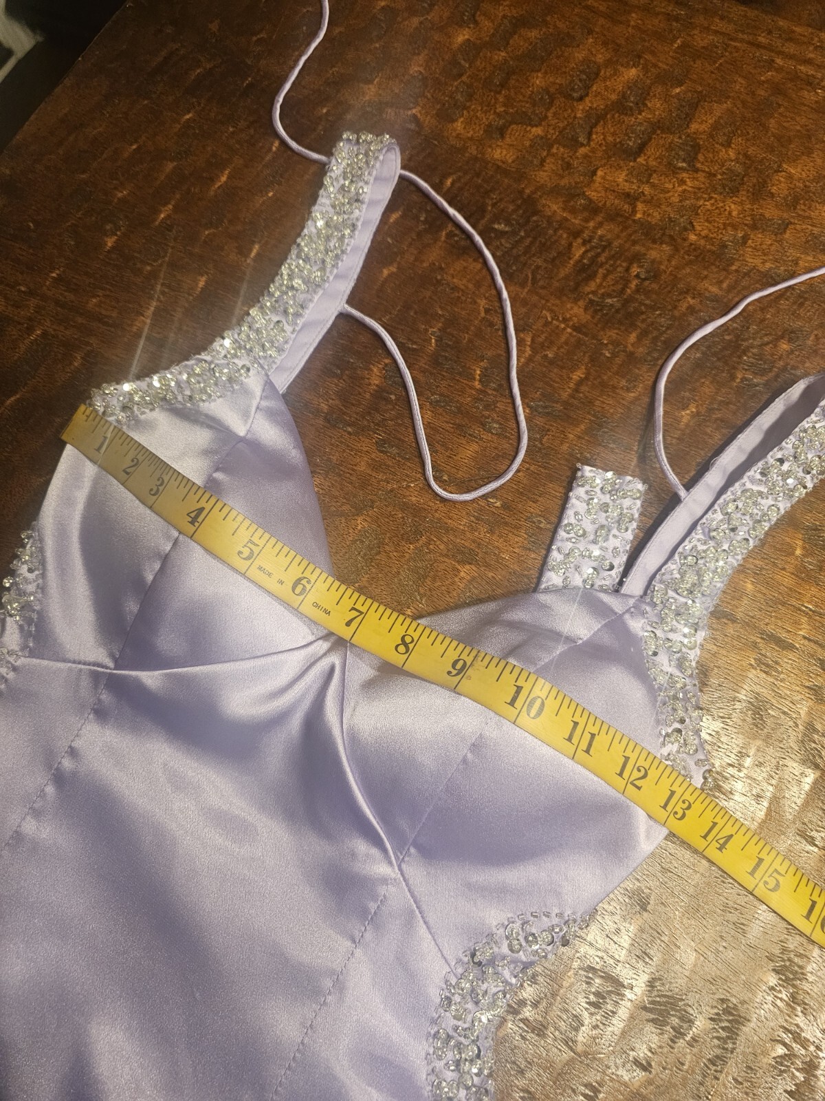 Vintage Cache Purple Beaded Sequin Backless long Gown Xs-small