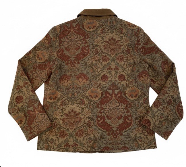 Vintage Napa Valley Equestrian Tapestry Jacket Boho Cottagecore Size SP