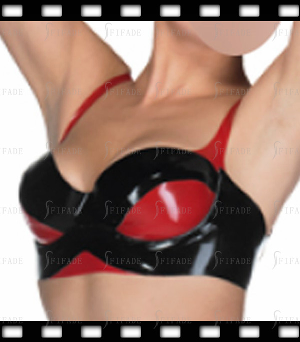 Latex Bra Rubber Balcony Bra Color Match Breast Support Wear Customize 0.4mm C26