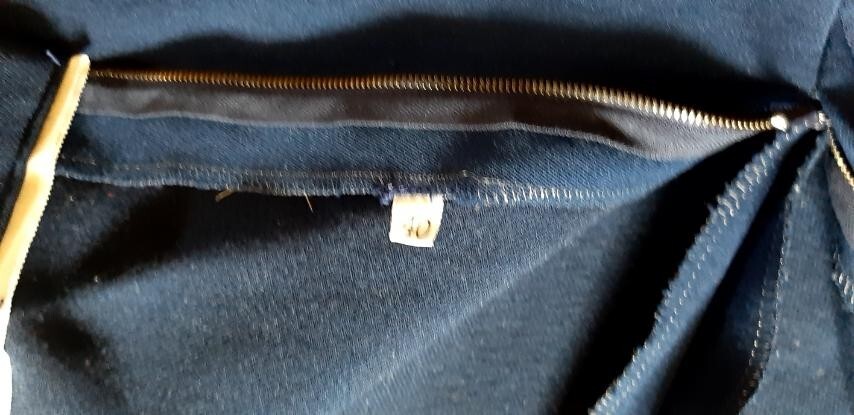 Vintage 60-70s LYCRA With HELANCA and Wool Retro Blue Women Ski Pants Siz 40 NEW
