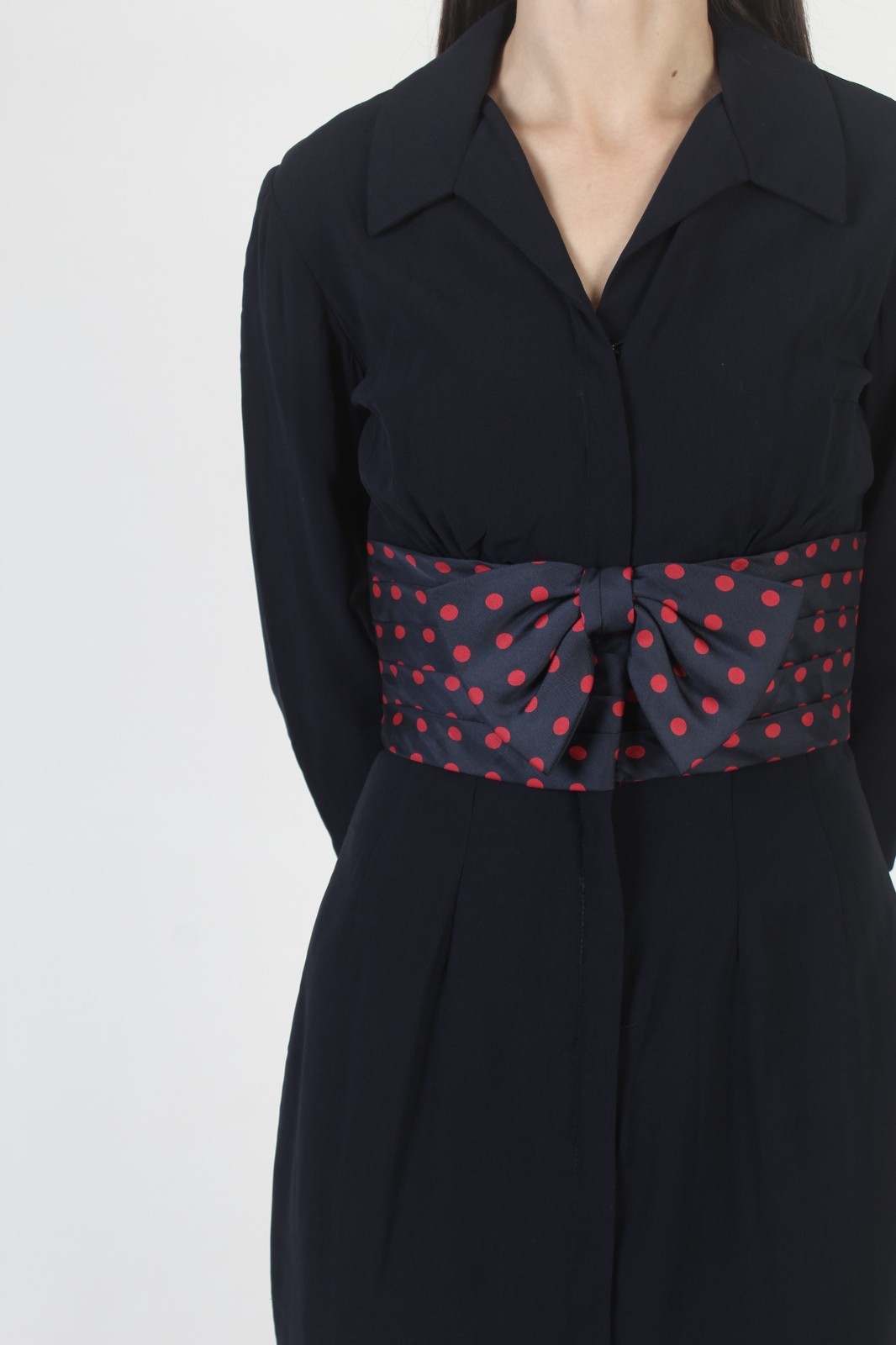 Vtg 50s Parnes Feinstein Pin Up Dress Rockabilly Mid Century MCM Pencil Skirt