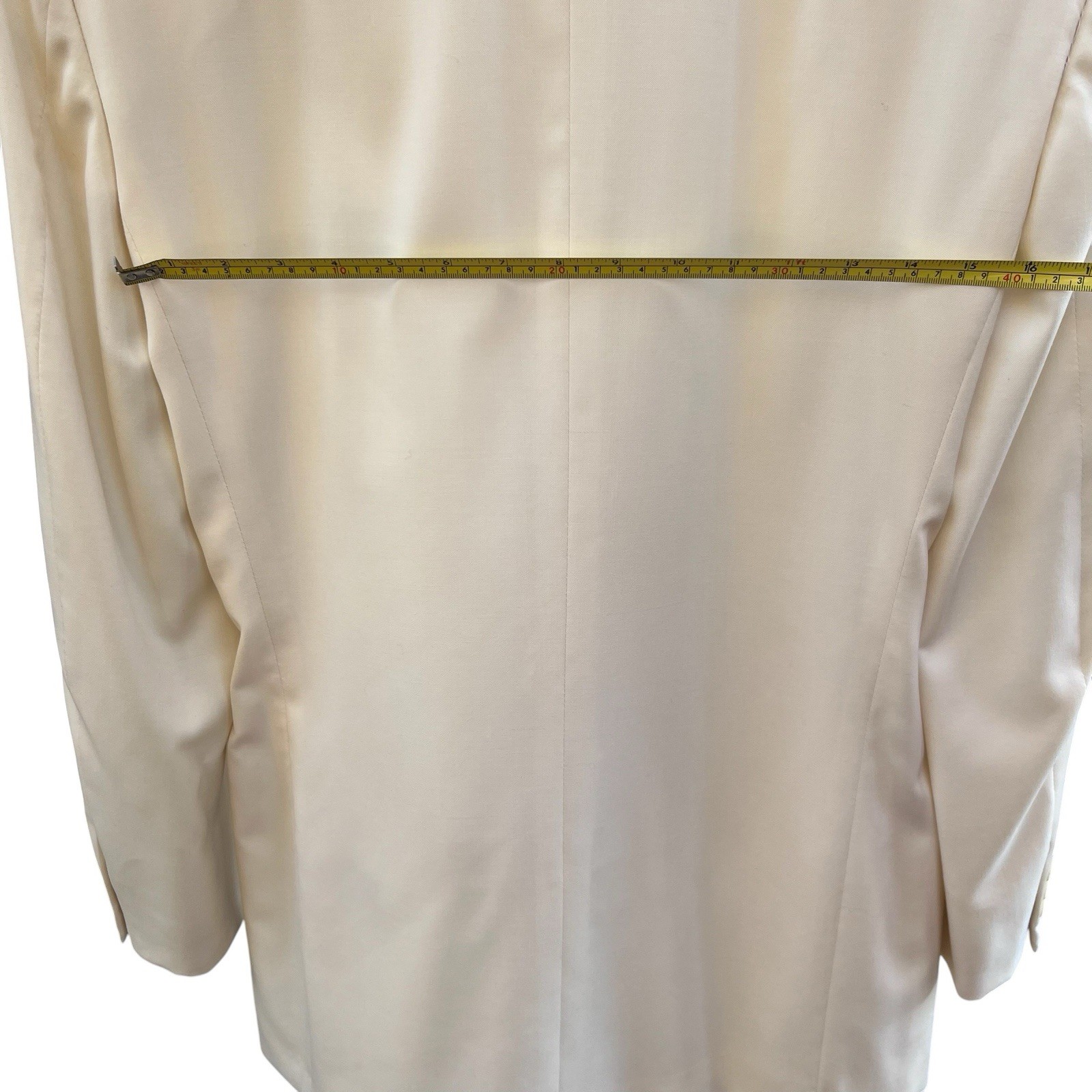 VTG 80s 90s Giorgio Armani Barney’s NY Ivory Dinner Jacket Double Breasted