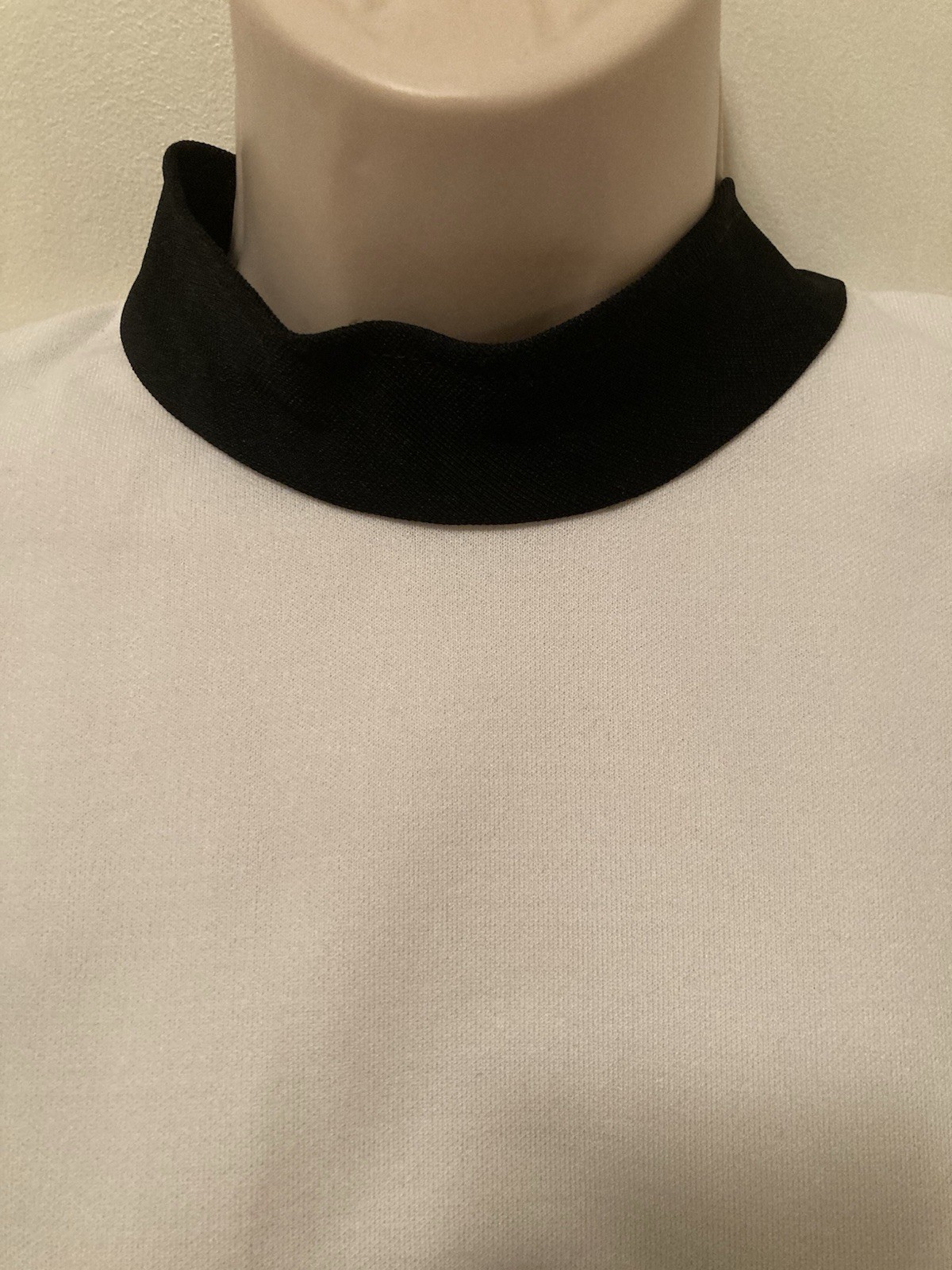 Vintage 1960s 70s black white Mod Dolly Rick Rac Majorette Twiggy Scooter M/L