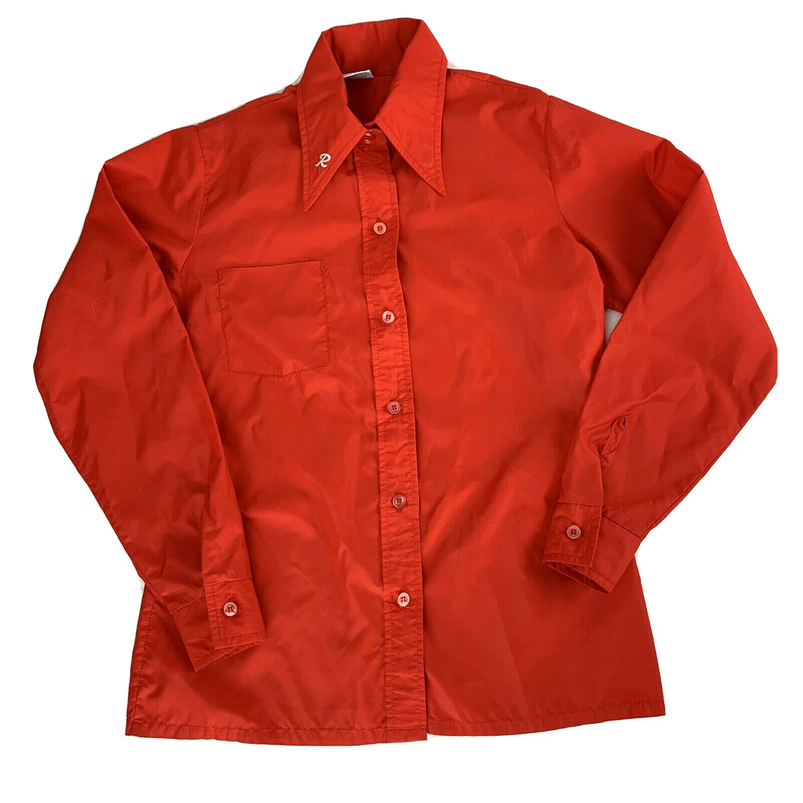 Roffe Skiwear Vintage Collared Red Button Down Women’s Size Small