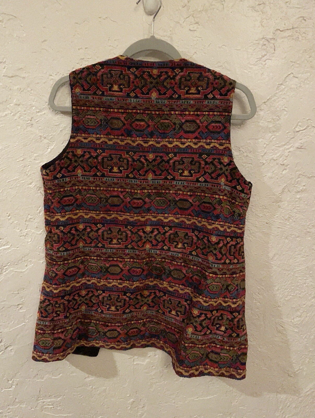 Vintage Aladdin Vest Carpet Tapestry 1960S-1970S Hippie Size S-M