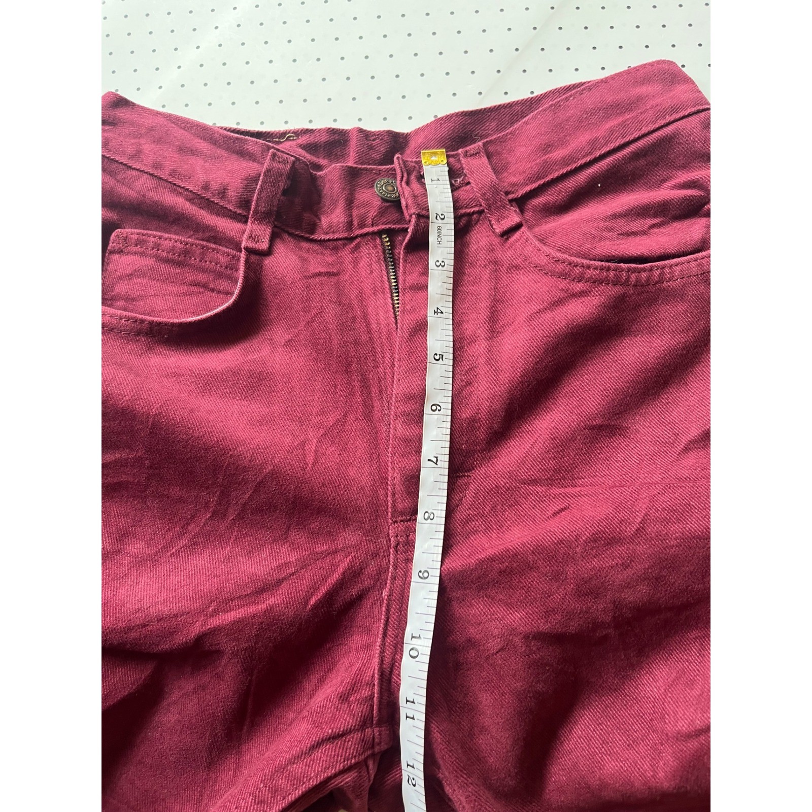 Vintage Lee Deadstock Jeans 26 Port Wine High Waist Tapered Mom Jeans 300-0263