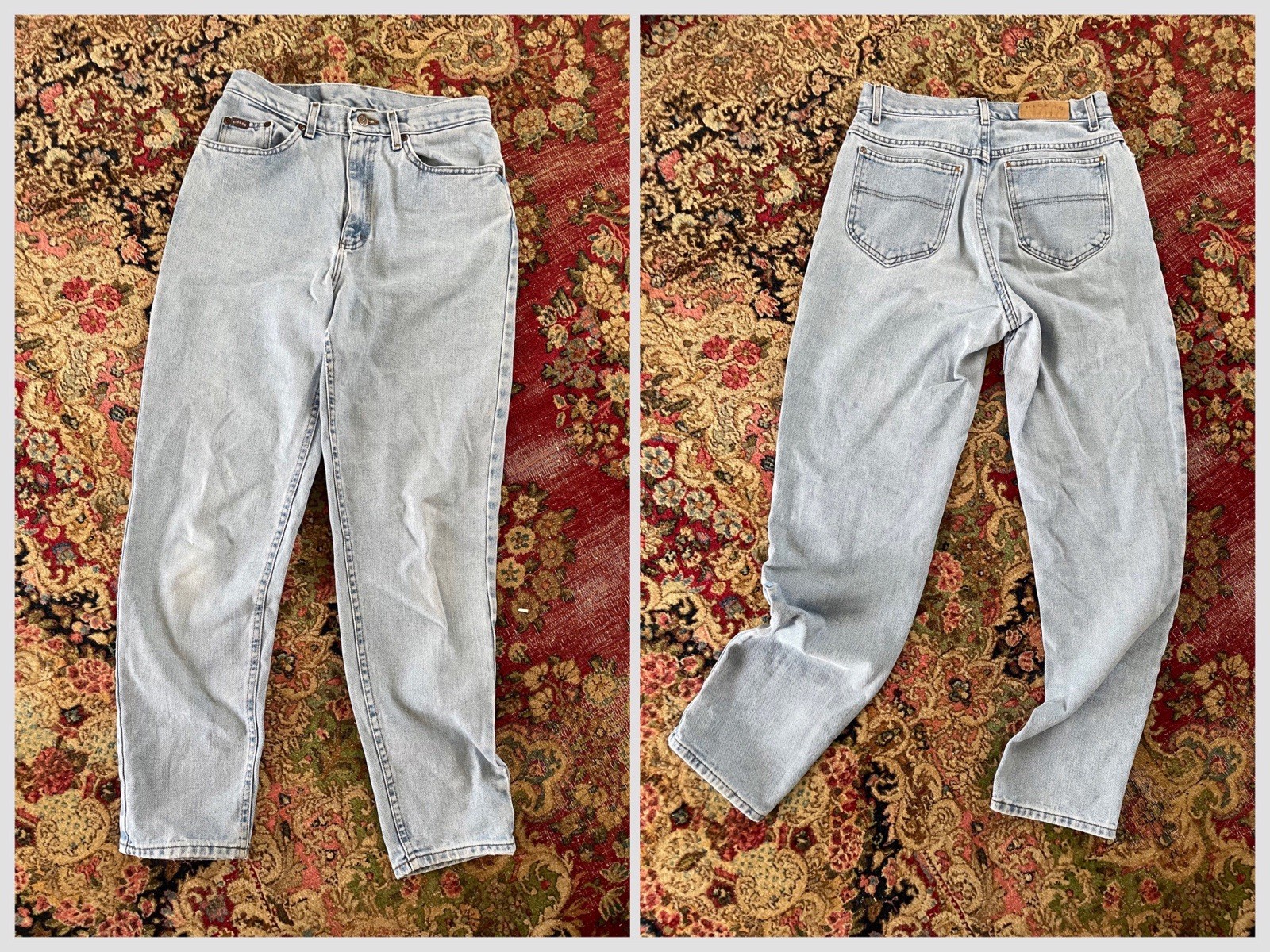 Vintage ‘80s ‘90s High Waisted Soft Cotton Mom Jeans Riders Nice Fade S/M