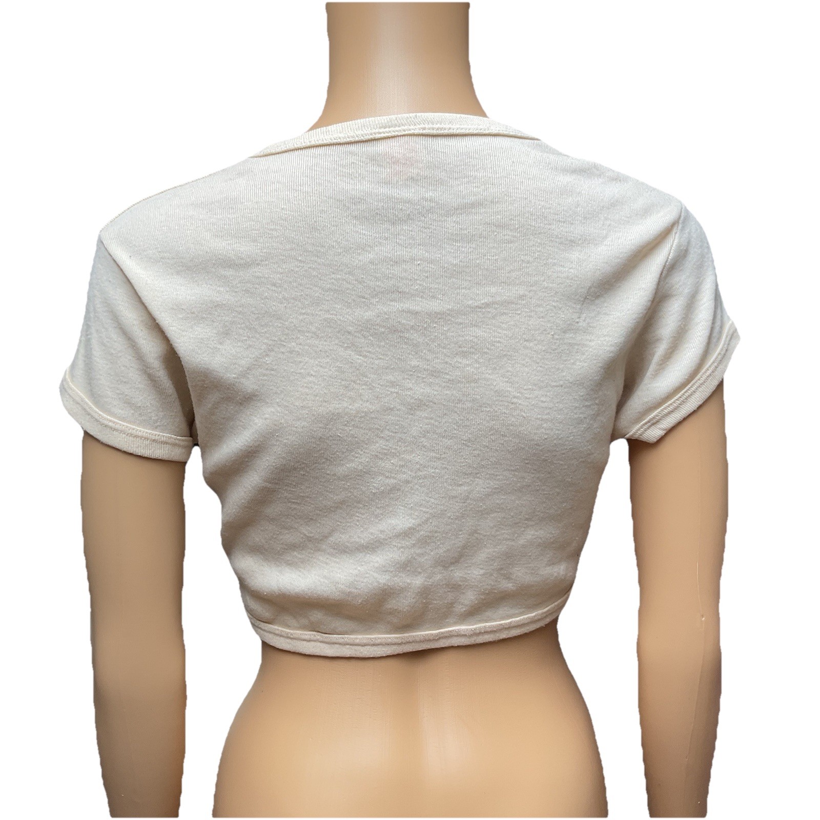 70s Collegiate Pacific Texas Tech Midriff T Shirt University Sports Fan Vintage