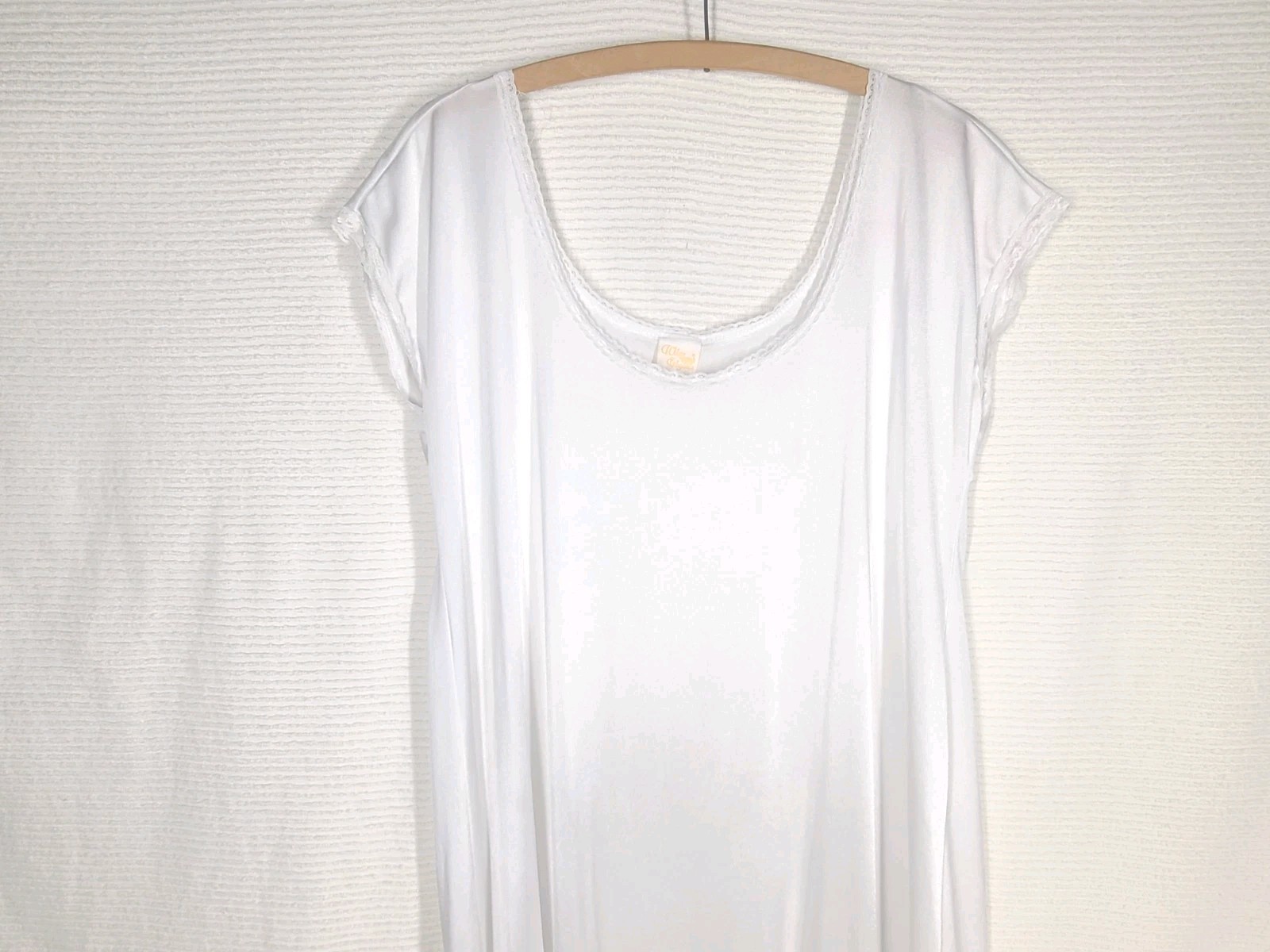 Cap Sleeve Temple Slip Plus Size 3x LDS 100% Nylon White Elegance Undergarment