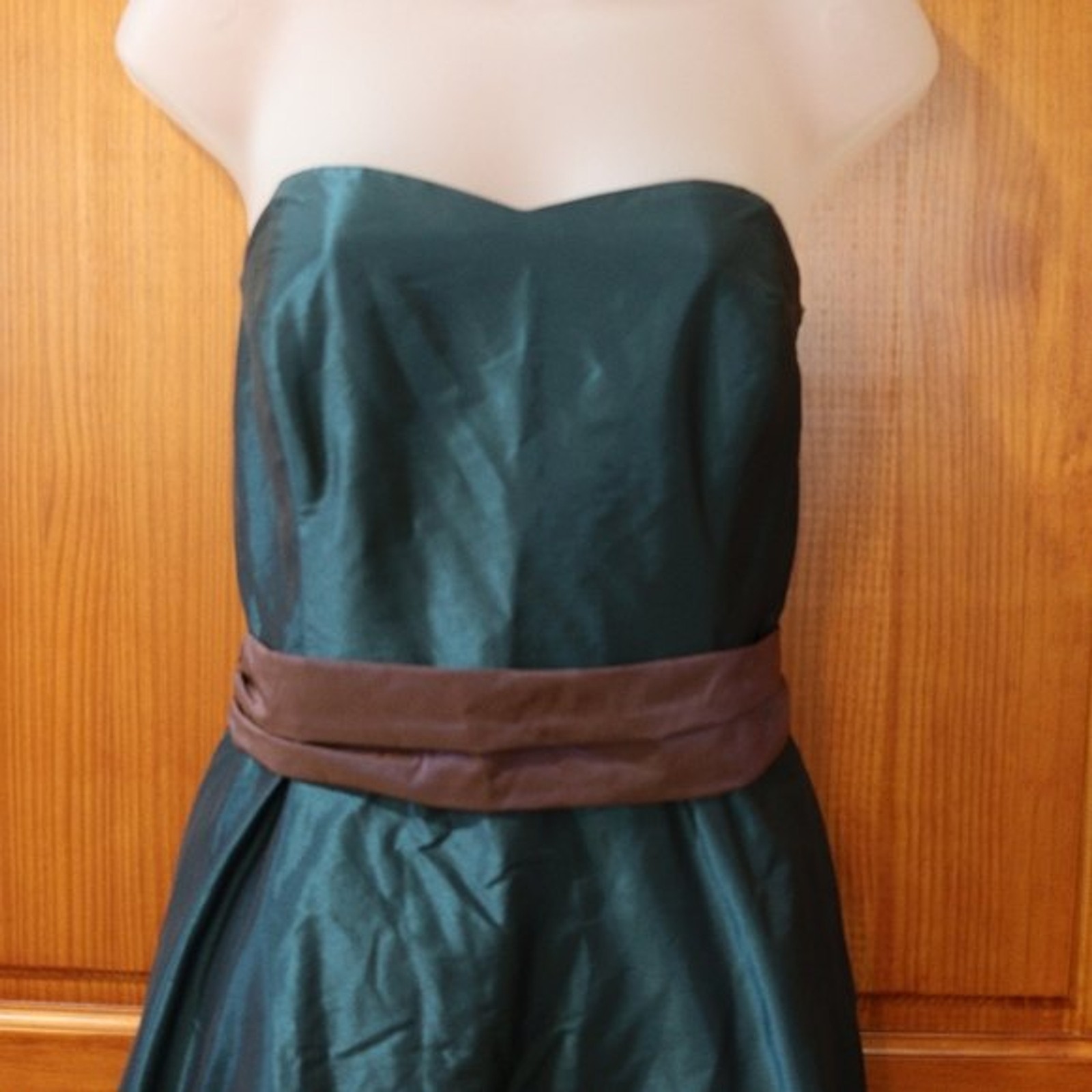 Robin Jordan Taffeta Vintage Prom Dress USA Strapless Short Dress 4