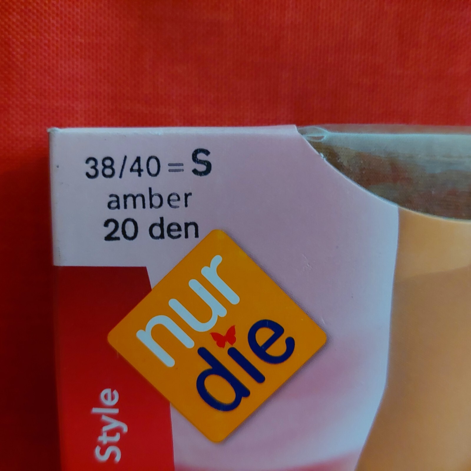 Vintage Pantyhose Zweite Haut Germany Nur Die Size S Color Amber BBROS3