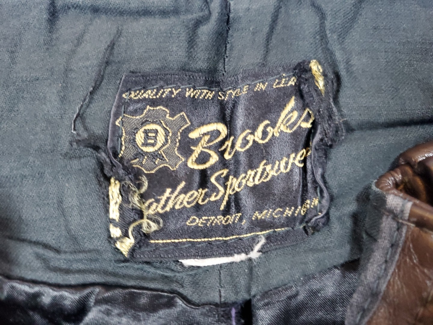 Vintage Brooks Leather Sportswear Pants Size 28 Biker Riding Racing Made USA