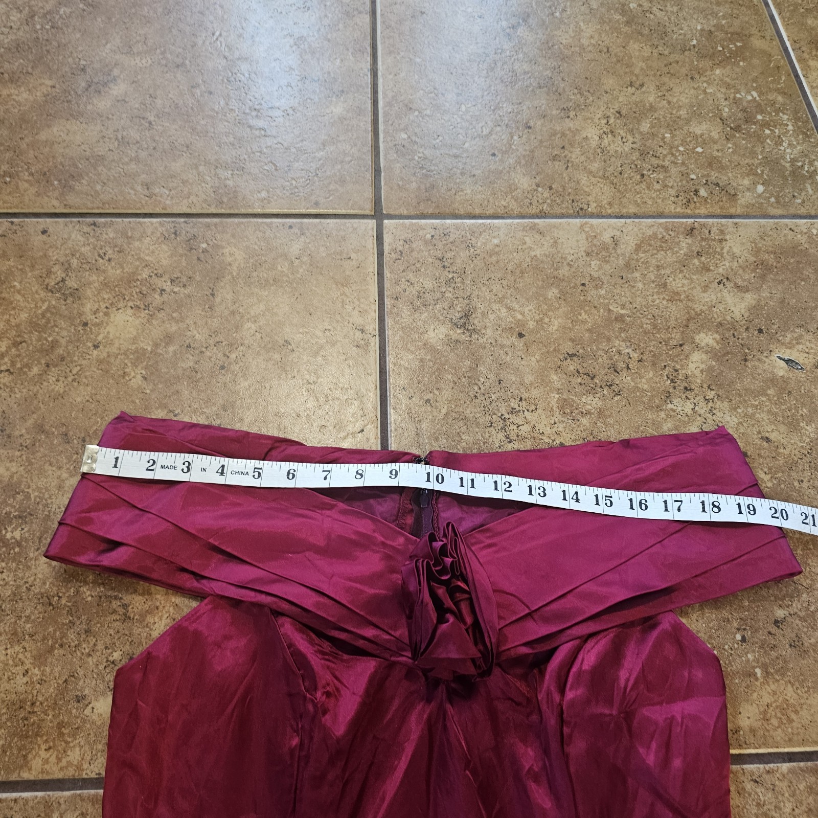 Vintage 80s Midi Dress L.A. Glow Red Acetate Size 9/10