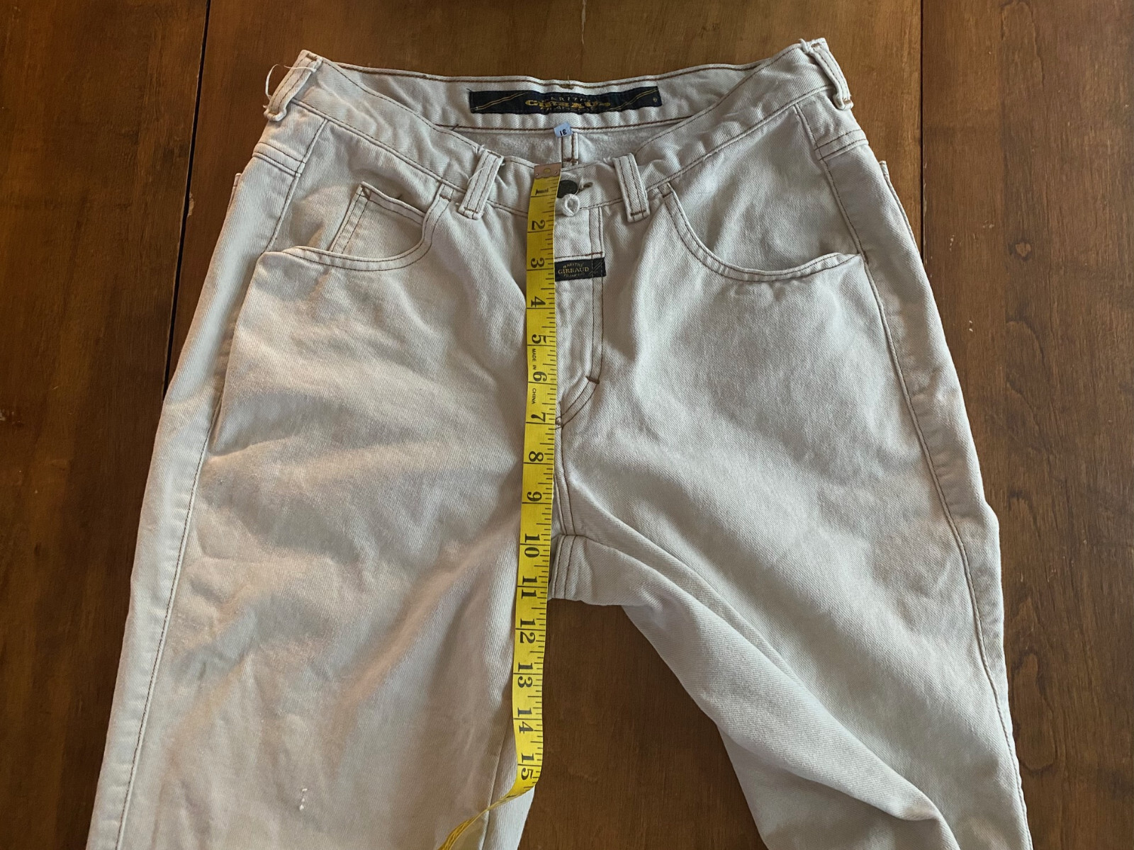 Vintage GIRBAUD Jeans from Marithe Francois Girbaud TAN CREAM Size 31