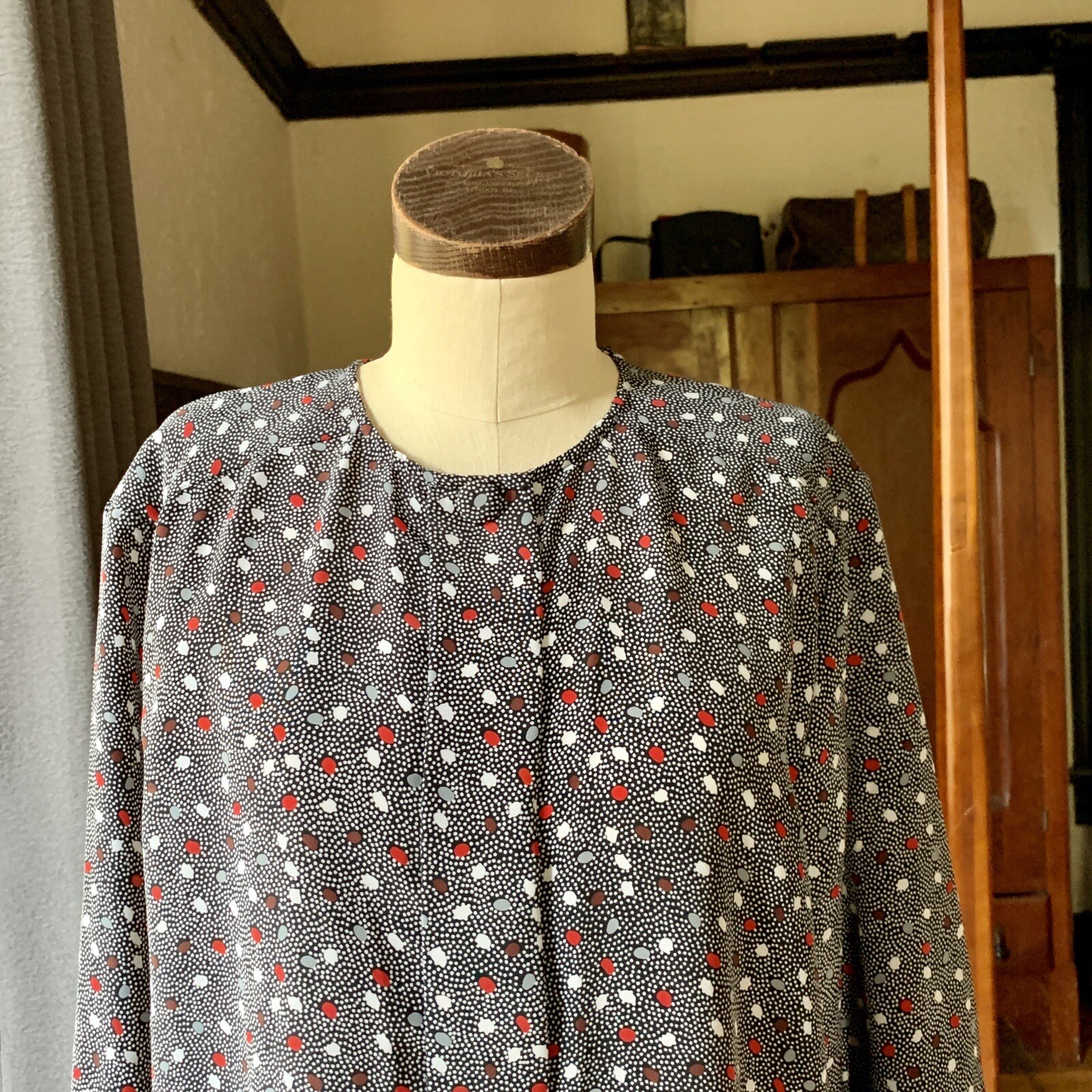 OSCAR DE LA RENTA Expressions Vintage 80s Button Up Blouse Top 16