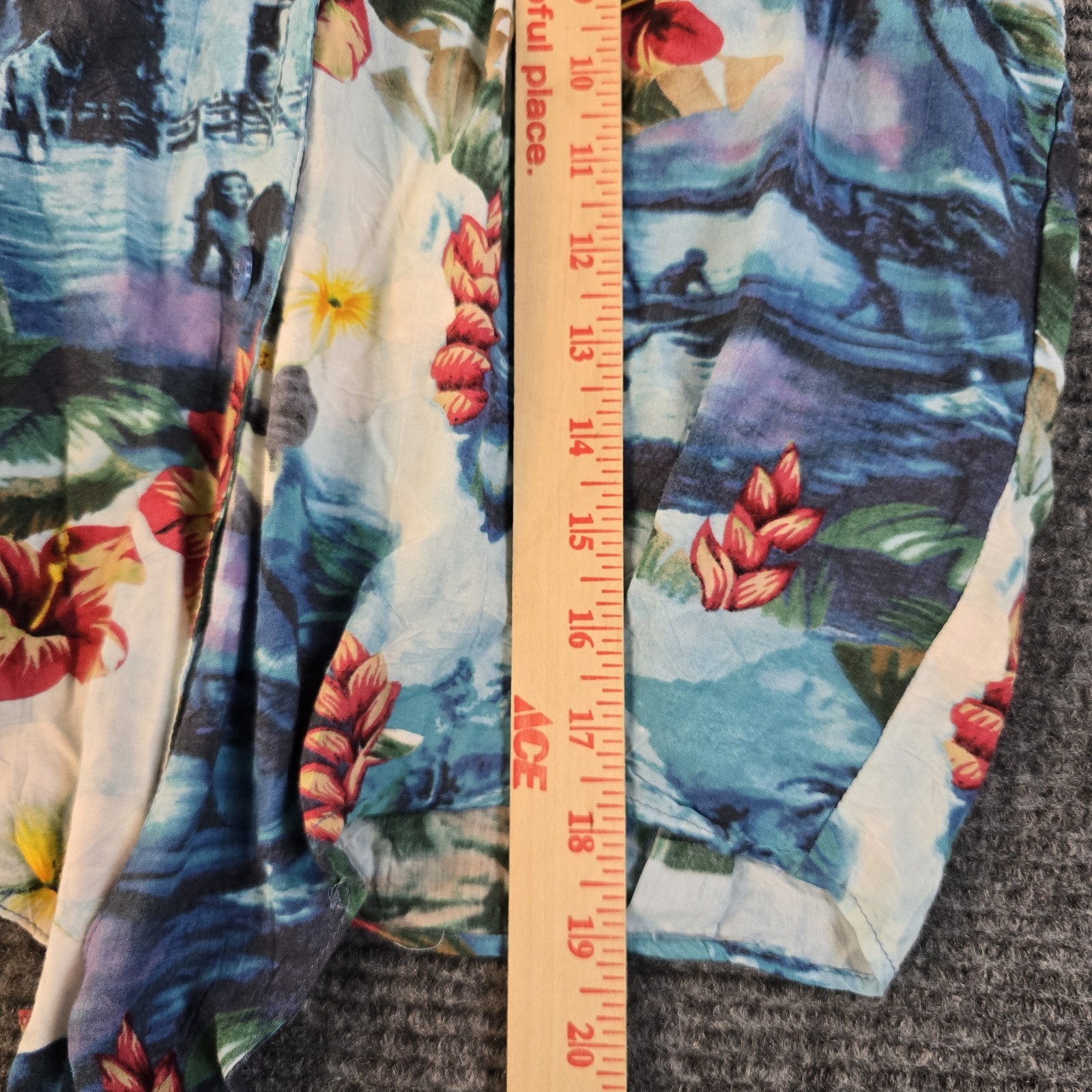 Vintage 1990s Tropical Paradise Button Up Crop Top by Jams World – Sz Large