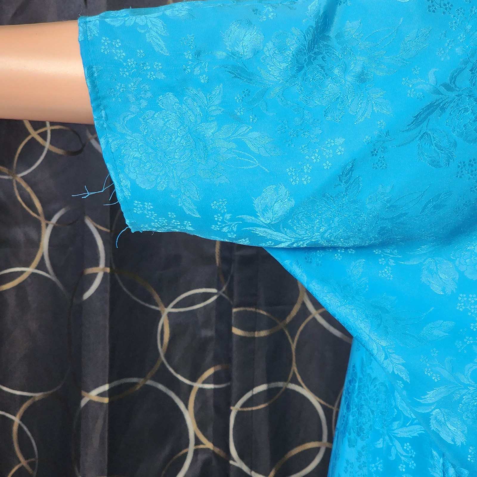 Rare 1980s – 1999 Mature Women’s Dress Set Size 22 Blue 2 Peice Button Up OOAK