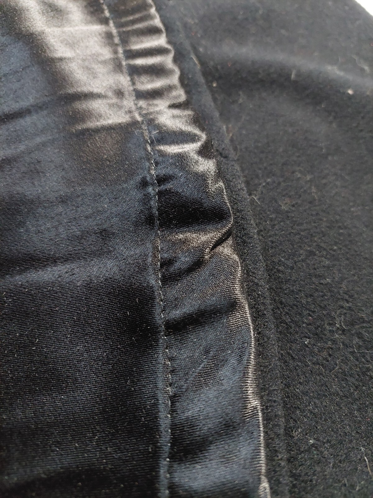 Women’s Small Aunt Abigail’s Attic Black 100% Wool Full Length Cape FauxFur Hood