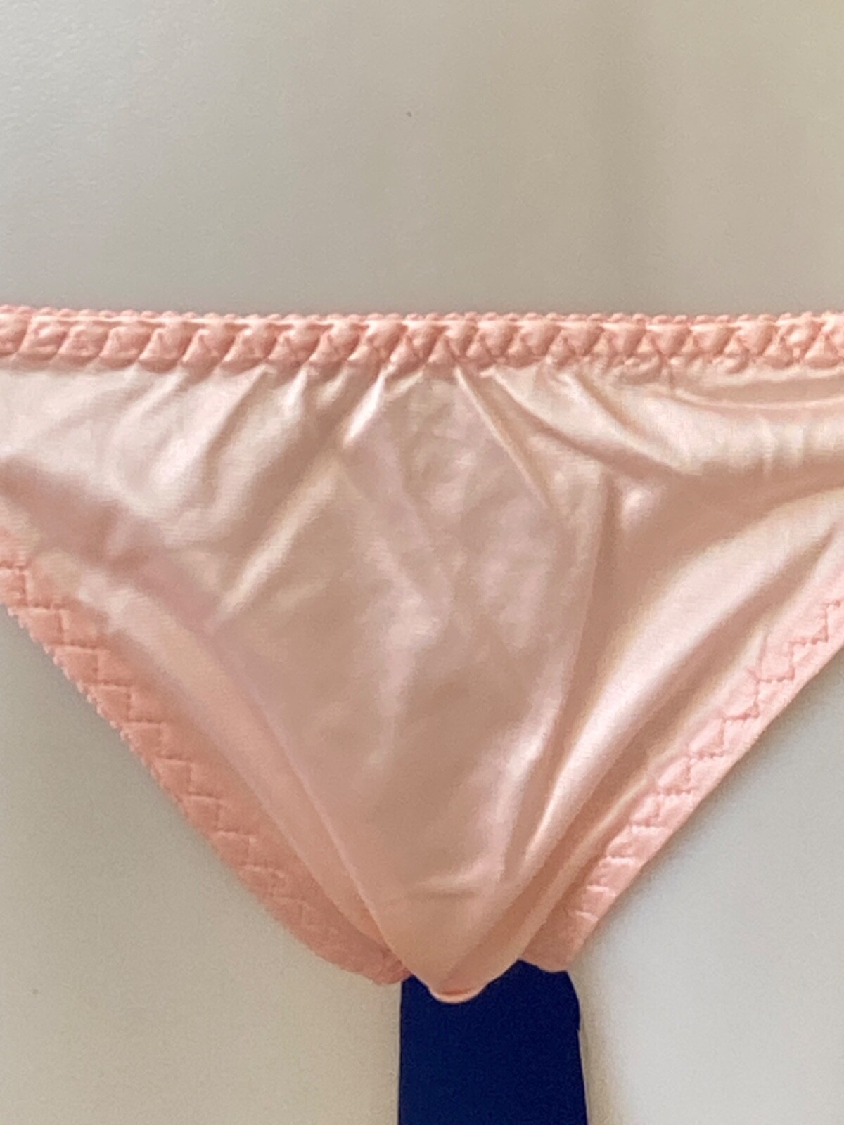 Vintage Bombshell Jill St John Lace Bikini Panties Peach Pink M