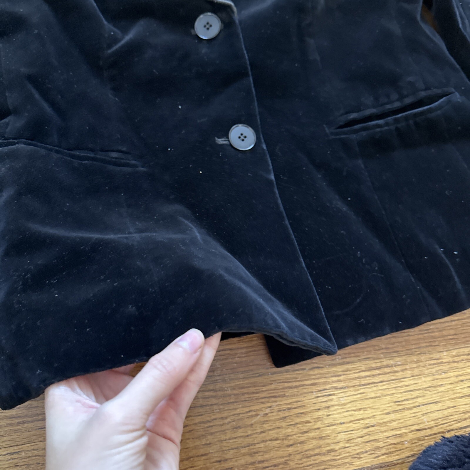 Vtg 60s Harrods Mono London Womens Black Jacket Blazer Size 10